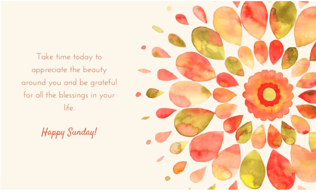 Sunday morning blessings 