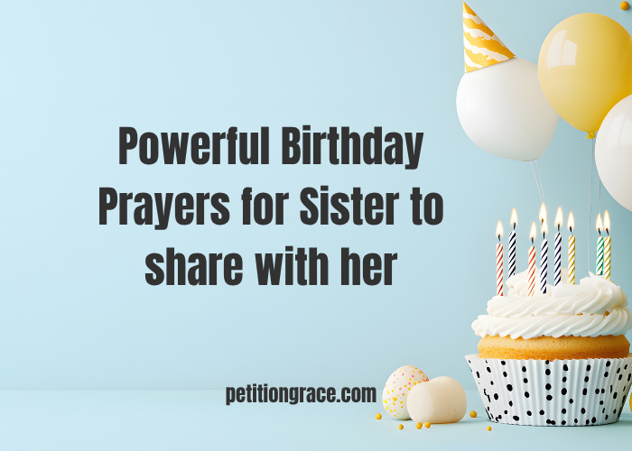 Happy Birthday Prayer for My Sister 