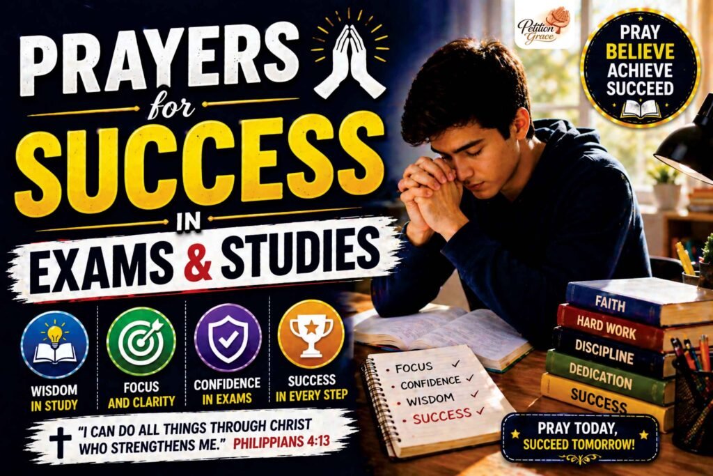 Prayers for Success in Exams & Studies