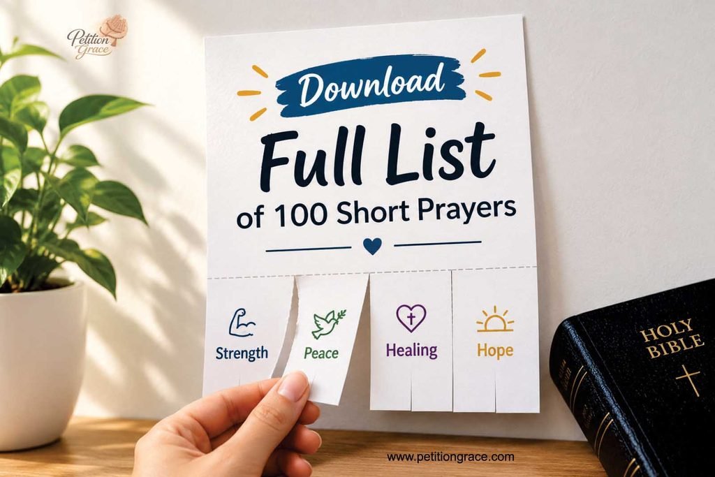 Download the Full List of 100 Short Prayers PDF