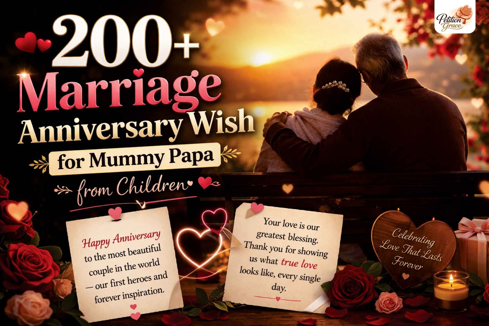 Marriage Anniversary Wish for Mummy Papa from Children