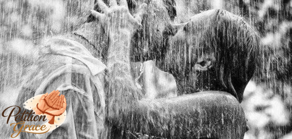 kissing in rain