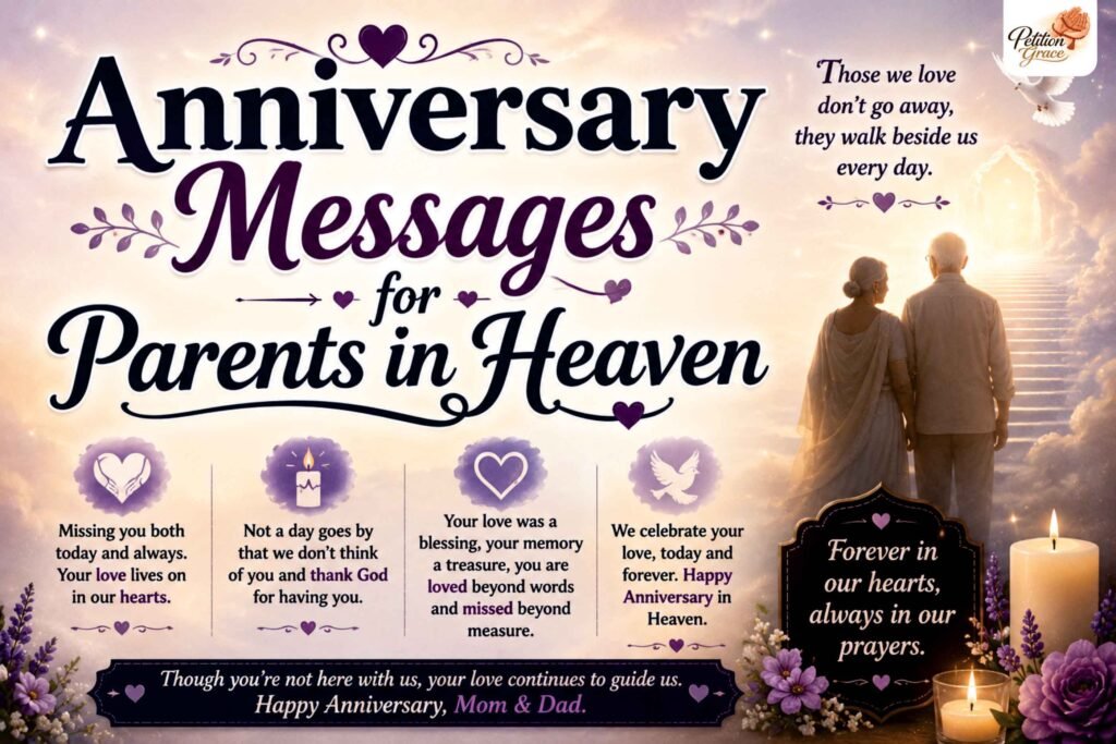 Anniversary Messages for Parents in Heaven