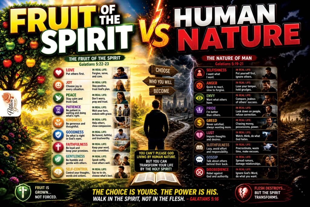 Fruit of the Spirit vs Human Nature