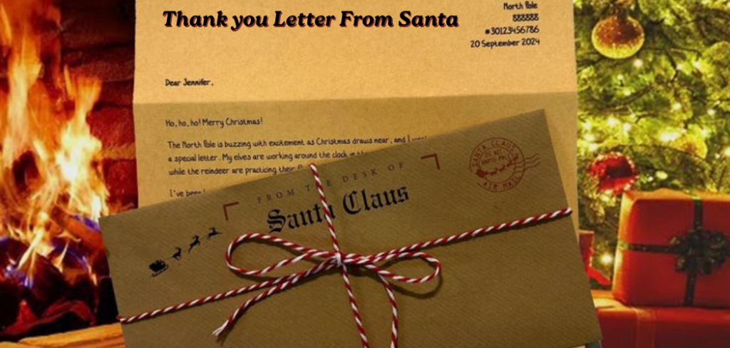 thank you letter from santa