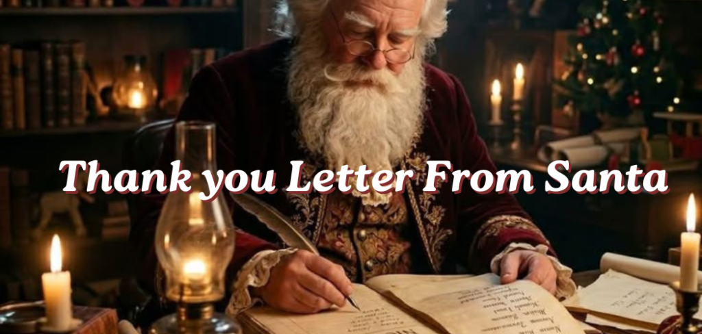 thank you letter from santa
