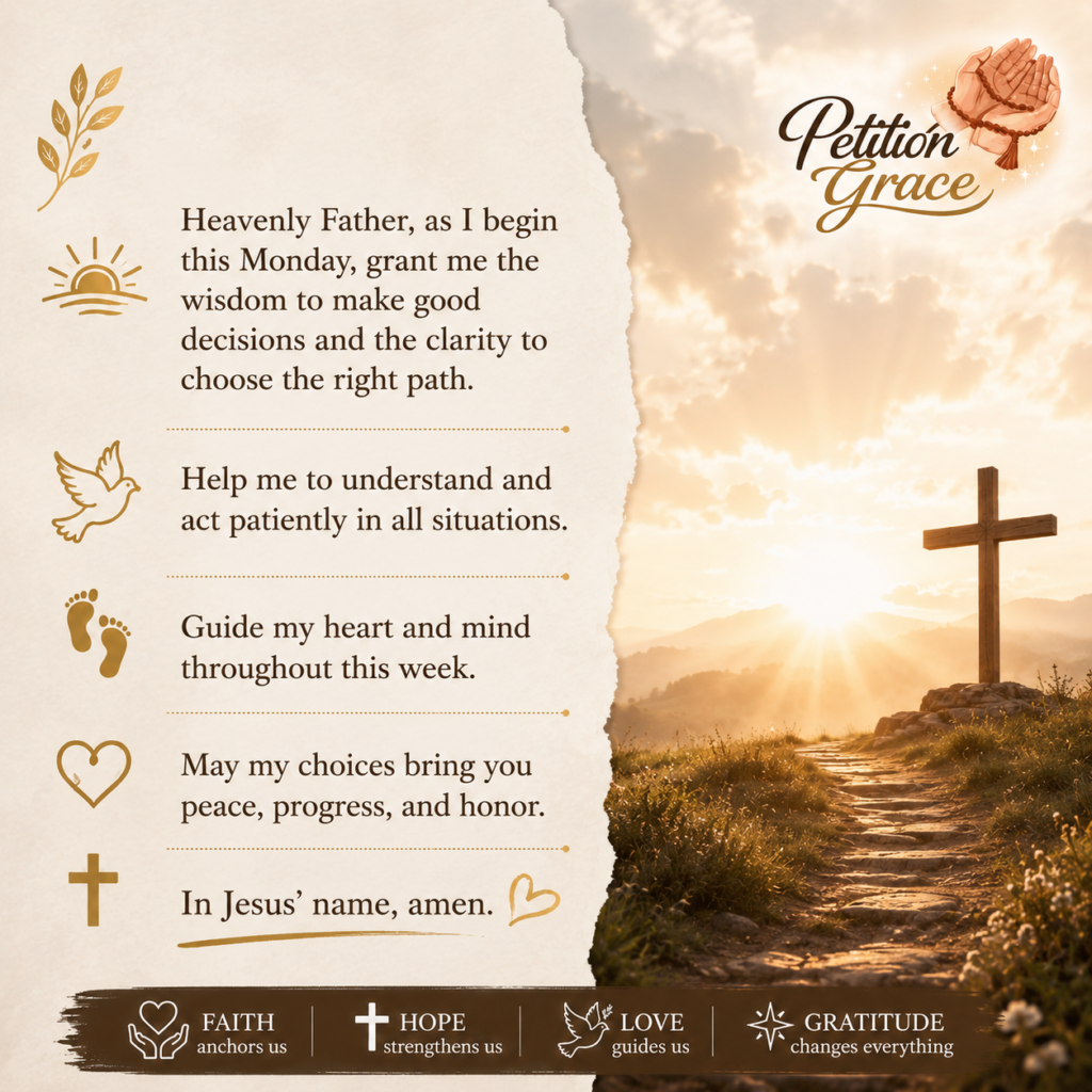 Monday Prayer for Wise Decision Making