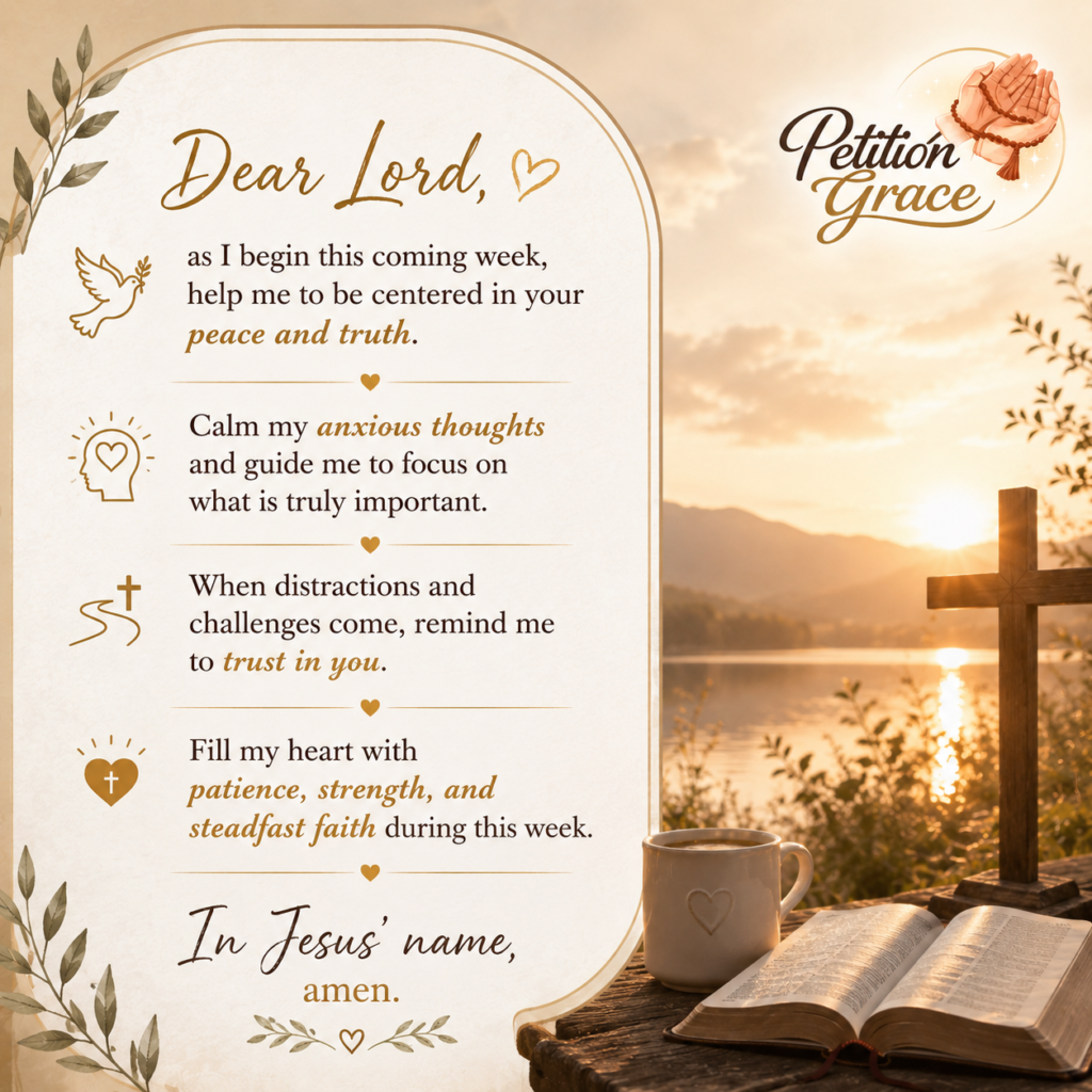 Monday Prayer for Staying Centered