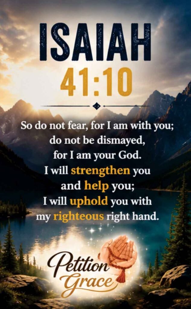 Isaiah 41:10 - God Strengthens You in Difficult Times