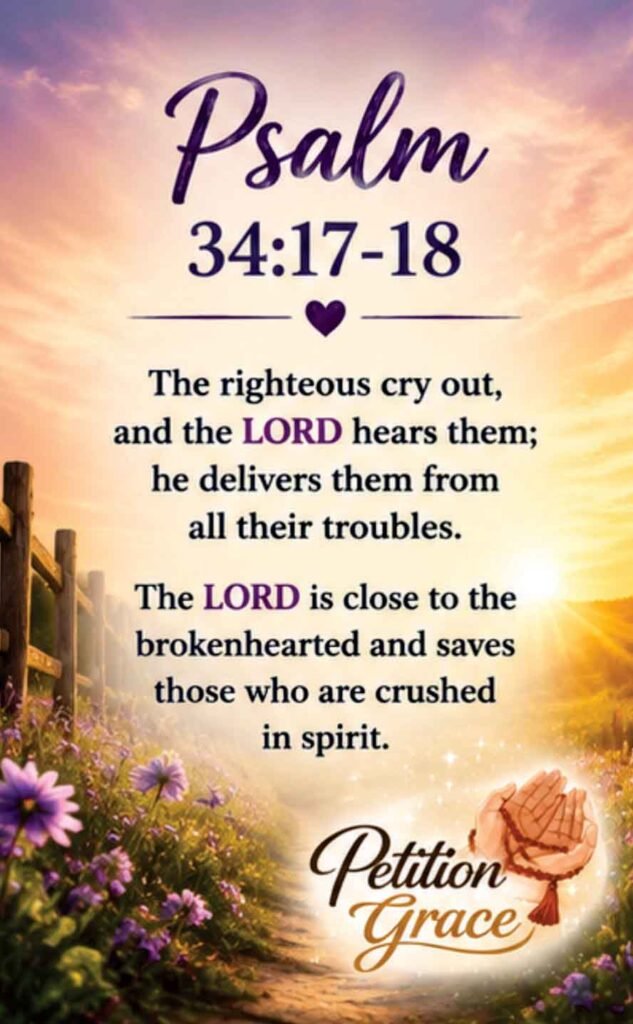 Psalm 34:17-18 - God Is Close to the Brokenhearted