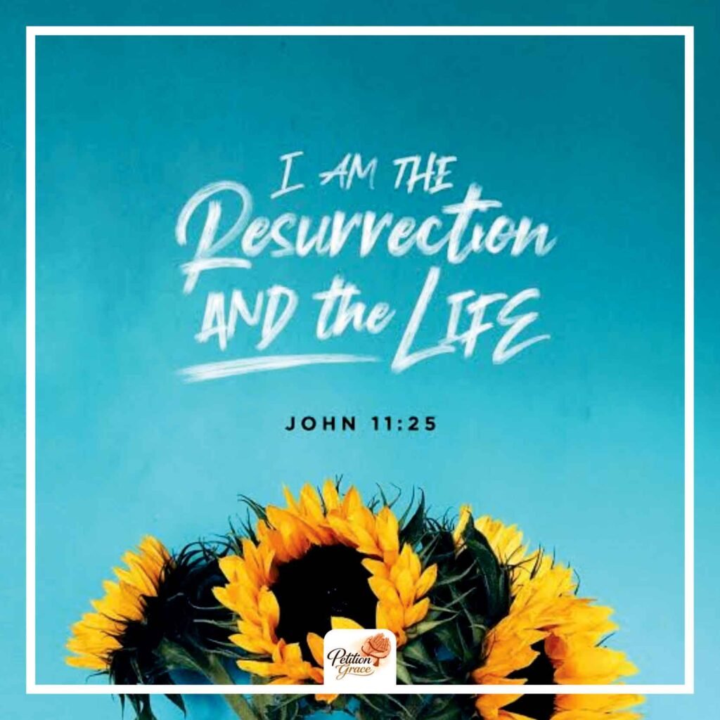 John 11:25 "I am the resurrection and the life."