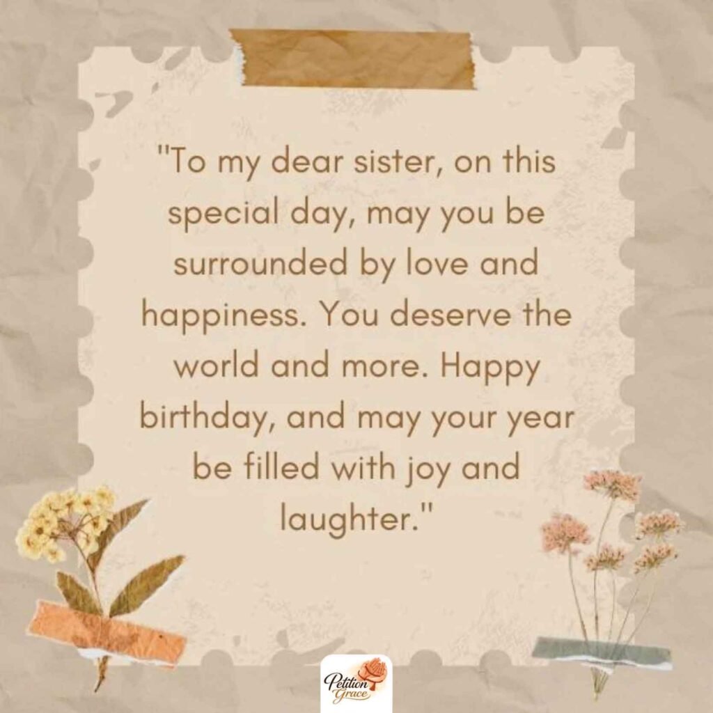 Birthday Prayer for My Younger Sister