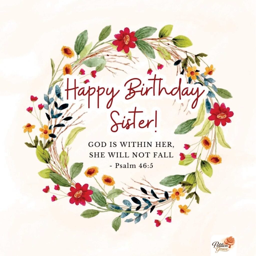 Birthday Prayer for Sister with Bible Verses