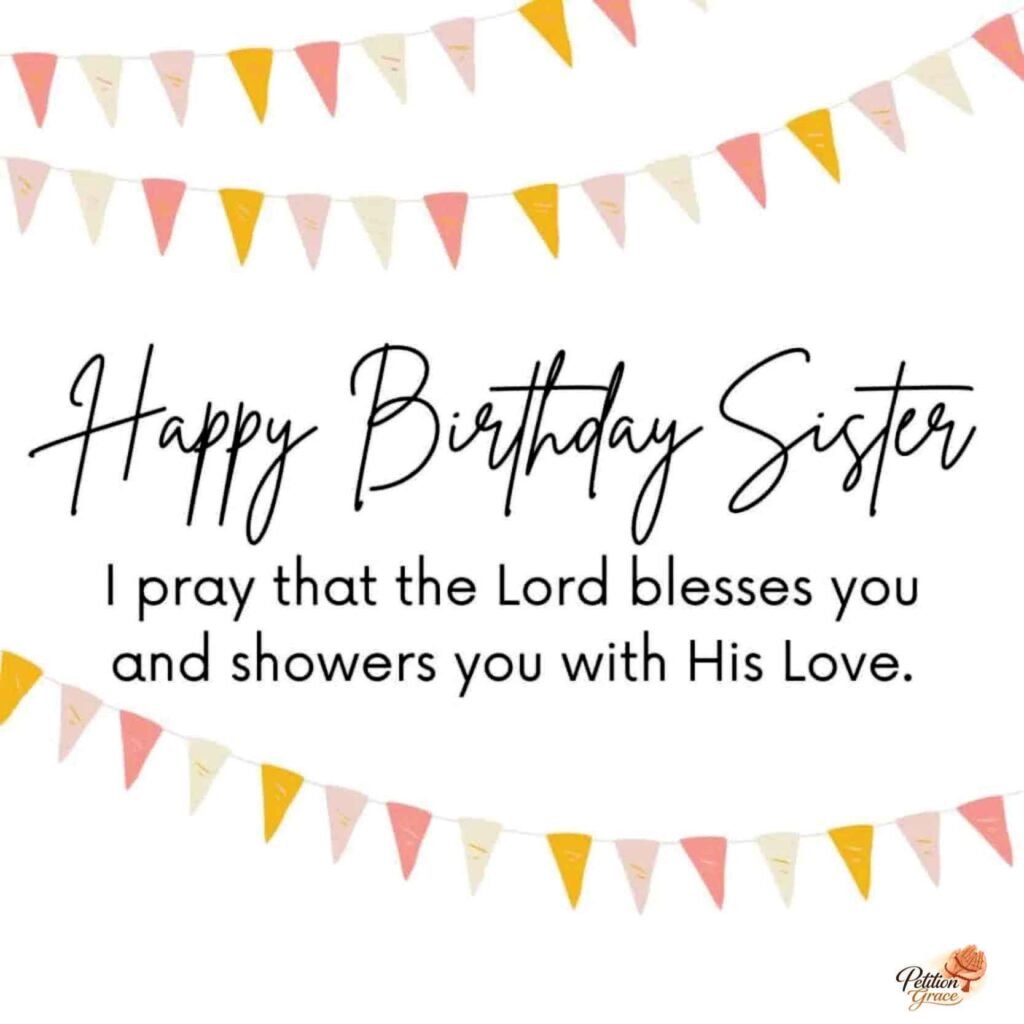 Birthday Prayer for Sister's God's Guidance