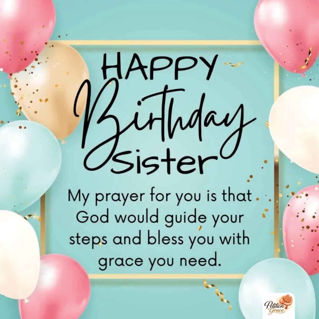 Birthday Prayer for Sister